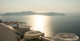 Imerovigli'den manzara