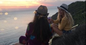 Rüzgar Gülleri ve Gün Batımı