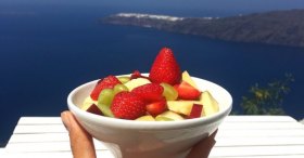 Imerovigli'den manzara