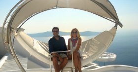 Imerovigli'den manzara