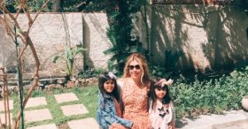 Kiralık evimizin bahçesi