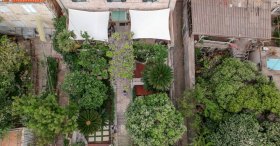 Kiralık evimizin bahçesi