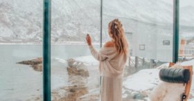 Manshausen adasındaki deniz kabini