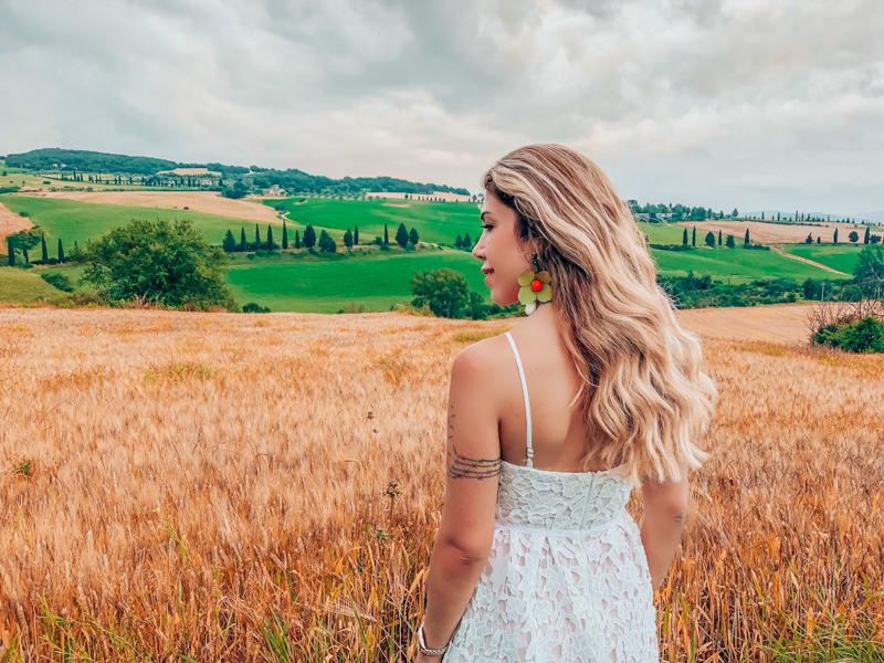 italya'da toskano köylerinde manzara
