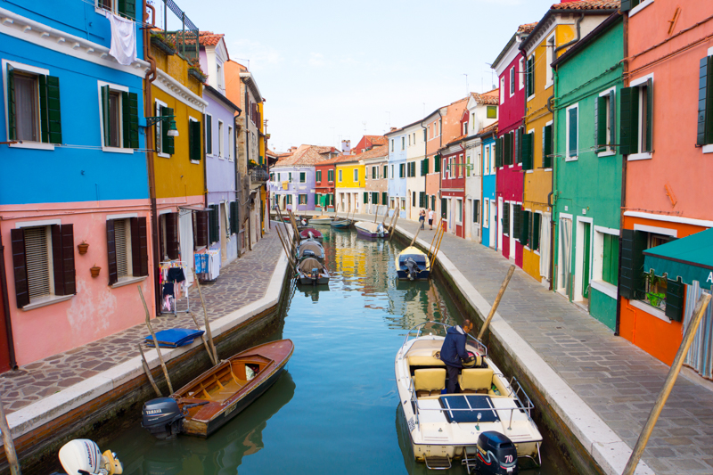 italya burano adası venedik