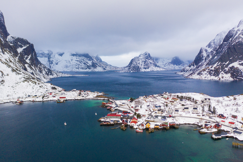 norveç drone çekimi lofoten