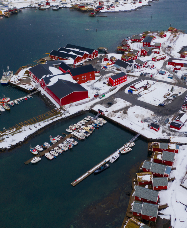 reine drone fotoğrafı
