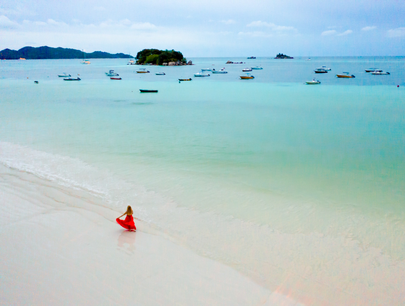 Cote d’Or beach praslin adası