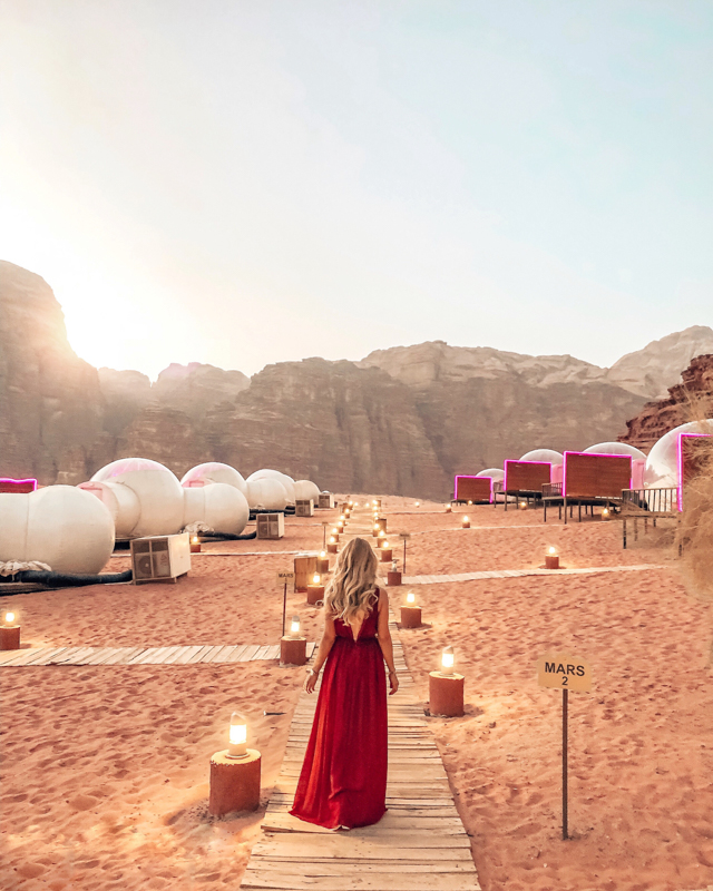 wadi rum bubble otel balon cadır